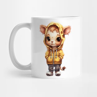 Giraffe Wearing Hoodie Mug